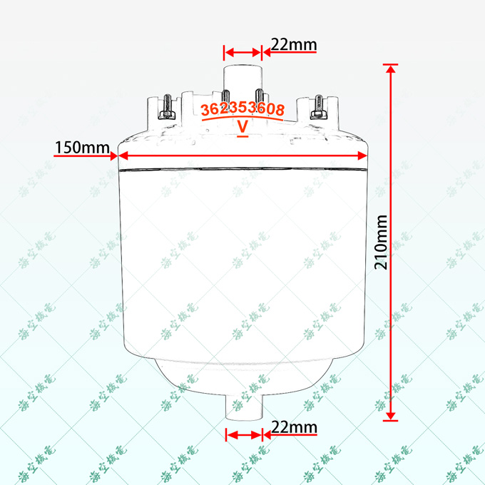 卡乐款3kg机房精密空调加湿桶/器/罐尺寸图