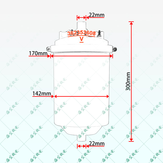 海之影3.2KG机房精密空调加湿桶/器/罐尺寸图