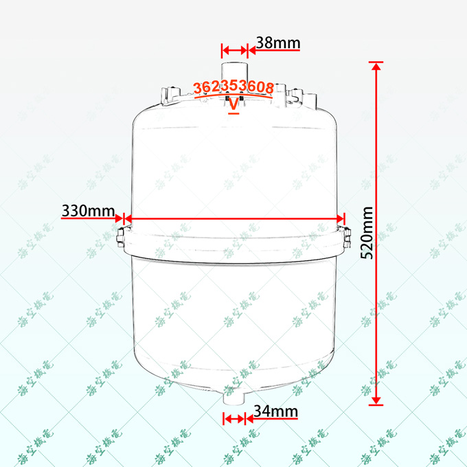 45-50KG机房精密空调加湿桶/器/罐尺寸图